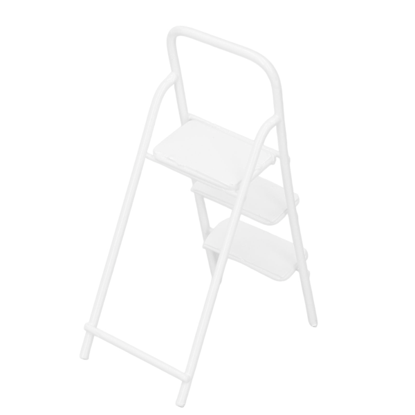 1/12 pieno kokoinen metalliasteikko hienovarainen tekstuuri mini 3 askelmaa tikkaat nukkekodille huonekalut Tarvikkeet Valkoinen