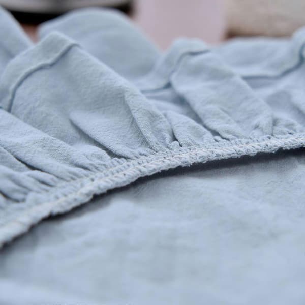 Rund bordstablett i bomull og polyester, vaskbar Kompatibel med langvarig dekorasjon, mintgrønn[LD] mint green
