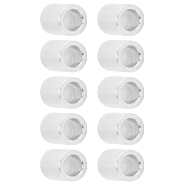 10 Styck Aluminiumlegering Spacer Rund ogängad Standoff Support Tillbehör Ytterdiameter 6mmLång 6mm