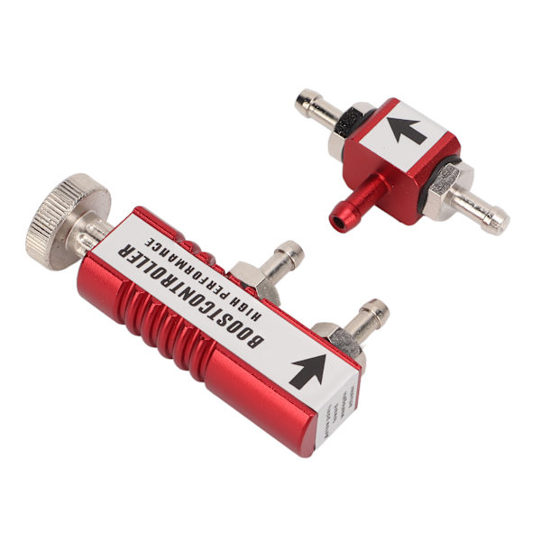 Manuel Turbo Boost Controller Kit Aluminiumlegering 1‑30PSI Justerbar Universal Pasform Rød