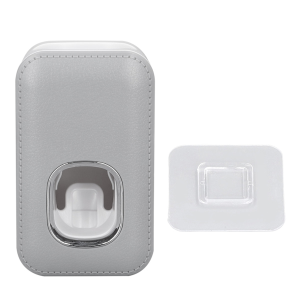 Toothpaste Dispenser Fully Automatic Wall Mounted Hands-Free Easy to Use Toothpaste Squeezer for Bathroom Hotel Grey