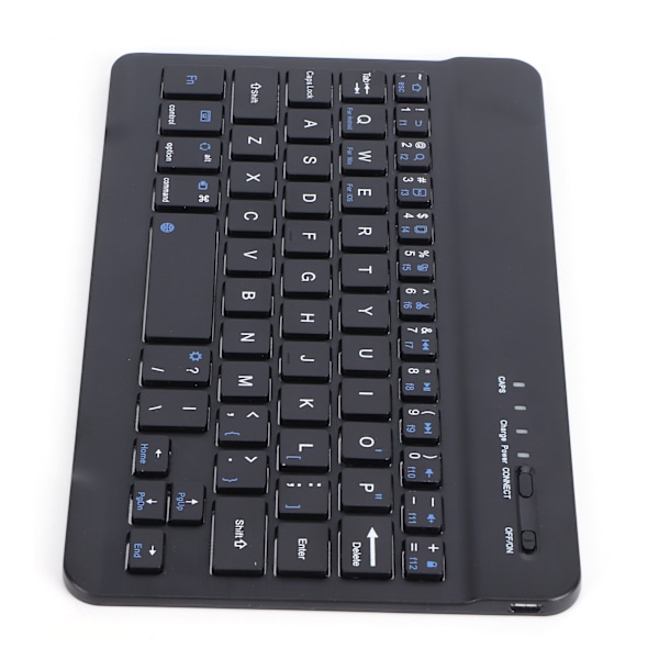 Mini Bluetooth Tastatur Sort Mini 7-Tommer Bærbar 59-Tasters Computertilbehør HB030B