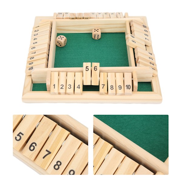 Tärningsspel leksaksbräda nummerspel för barn Vuxna Underhållningsmaterial
