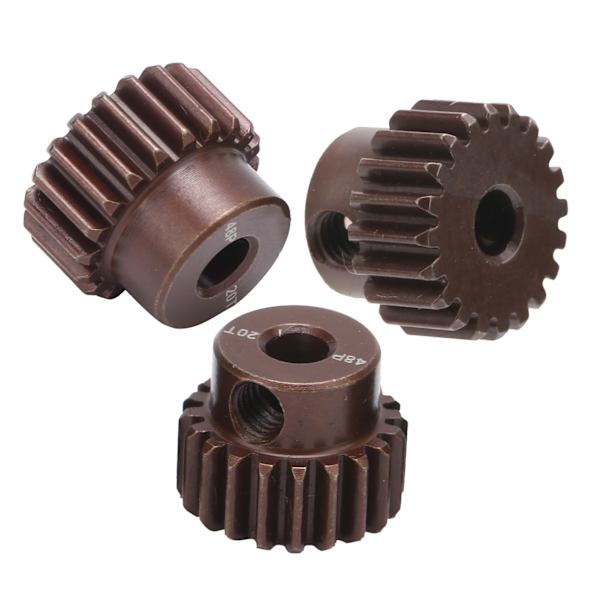 3 stk. RC 3,175 mm 48DP 20T stålpiniongearsæt til 1/10 RC bil børsteløs børstet motor
