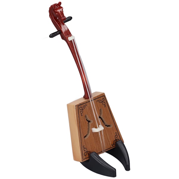 Musikinstrumentmodell Klassisk handgjord miniatyrmodell för etniska musikinstrument med fodralstativ