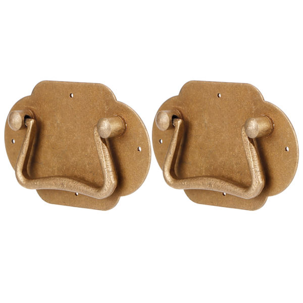 2 Set Copper Handles Antique Pull Handles Hardware for Cabinet Wardrobe