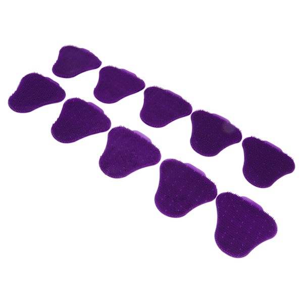 10 st Urinal Screen Deodorizers Triangle Anti Splash Deodorizer Doftande Urinal Screen Mat för toalett Lila