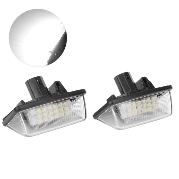 2 stk. LED nummerpladelys 6500K Lavt strømforbrug Passer til Corolla/ Crown / Starlet
