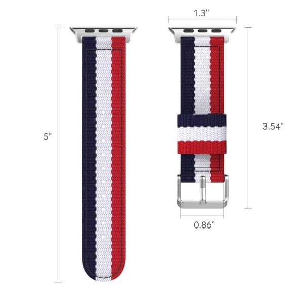 Nato Rem Kompatibel med Apple Watch SE 40mm multifärg multicolor