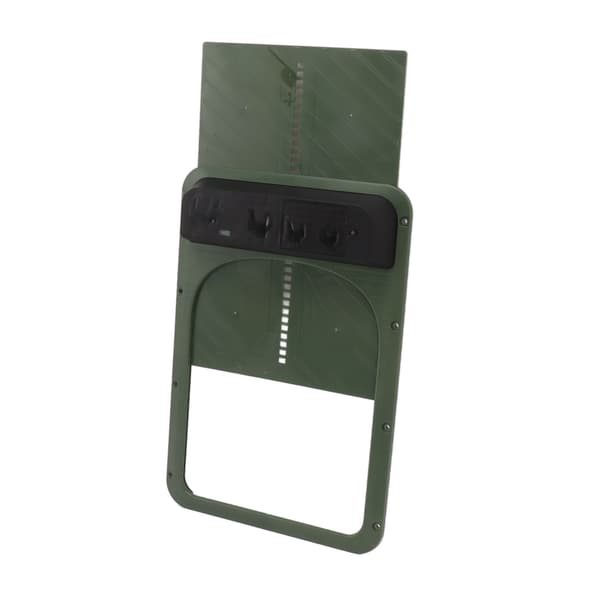 Automatic Chicken Coop Door Plastic Battery Powered Light Sensing Automatic Chicken Door for Farm Olive Green