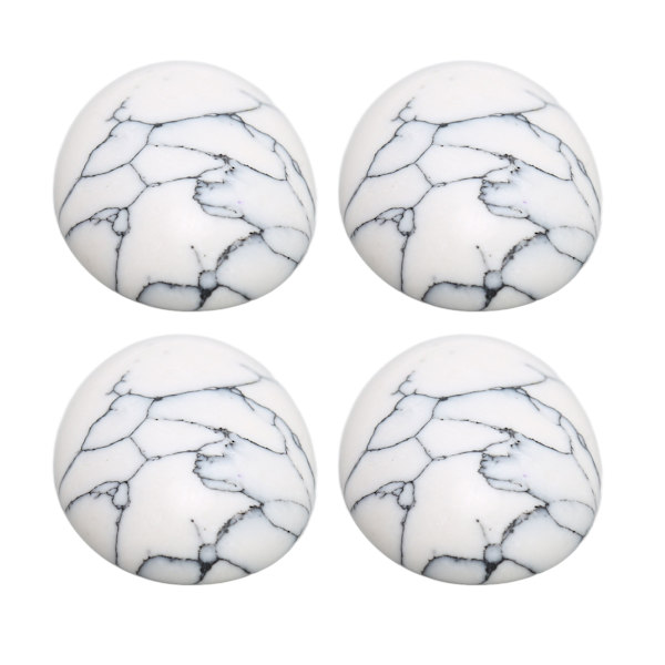20 kpl Luonnollinen soikea litteä takainen jalokivi-cabochon 18x13mm valkoinen turkoosi Parantava koruihin käsityöhön helmenvalmistukseen