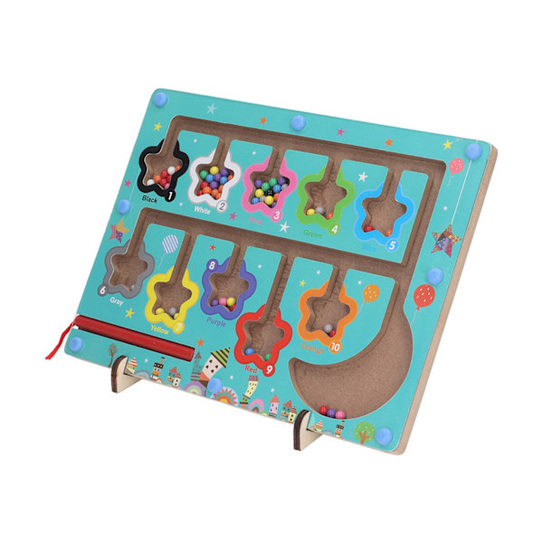 Magnetic Counting Matching Board Early Educational Learning Räknepusselbräda för barn Star Shape