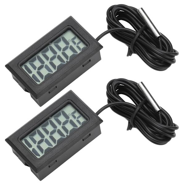 2st elektronisk digital termometer termostat temperaturmätare 2s Uppdatera med ProbeBlack