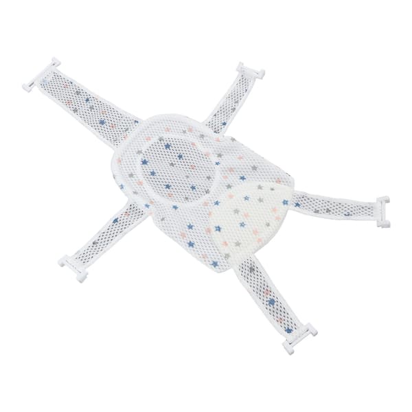 Five Corner Bath Seat Support Net Non-Slip Adjustable Universal Breathable Mesh Soft Headrest Baby Bath Net for Infant Star