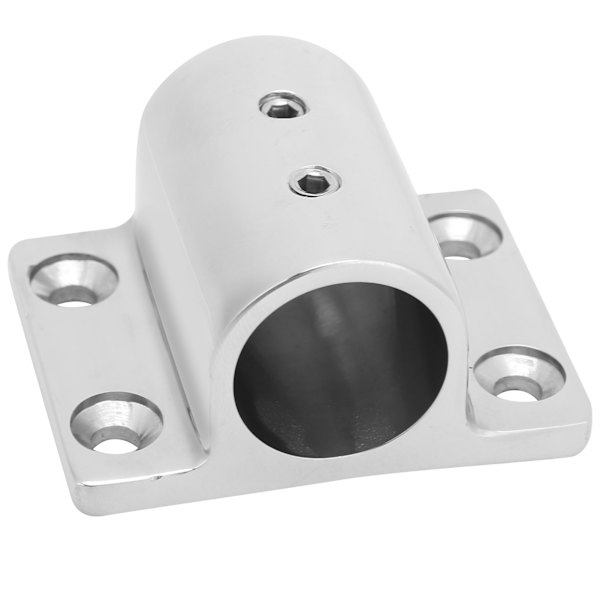 Marine Pipe rektangulær base rustfrit stål bådrør firkantet base bådhardware tilbehør 22MM