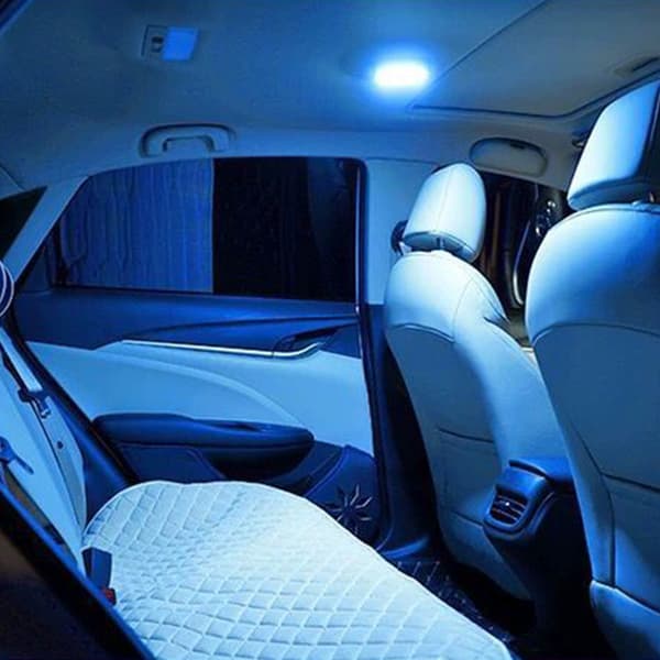 Automatic LED Ceiling Lamp Rechargeable Interior Press Light 10.5x9.2x1.2cm Magnetic Car Lighting for Sunroof