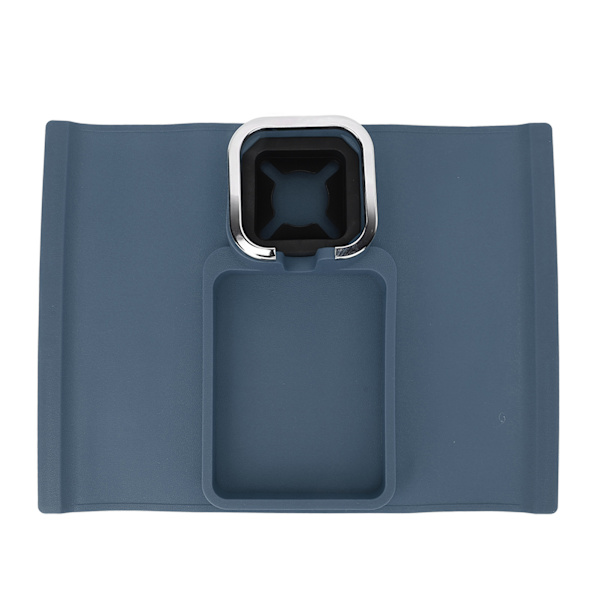 Sofa kopholderbakke Ergonomisk multifunktionel silikone sofa arm kopholder med skridsikker base sofa armstøtte bakke til kontor blå