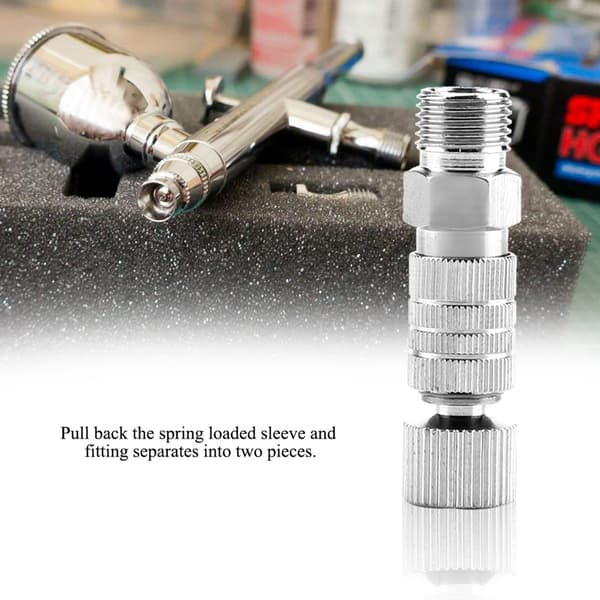 Quick Disconnect Release Coupler Adapter Airbrush Air Hose Quick Connect Kit 1/8\" Fitting Part