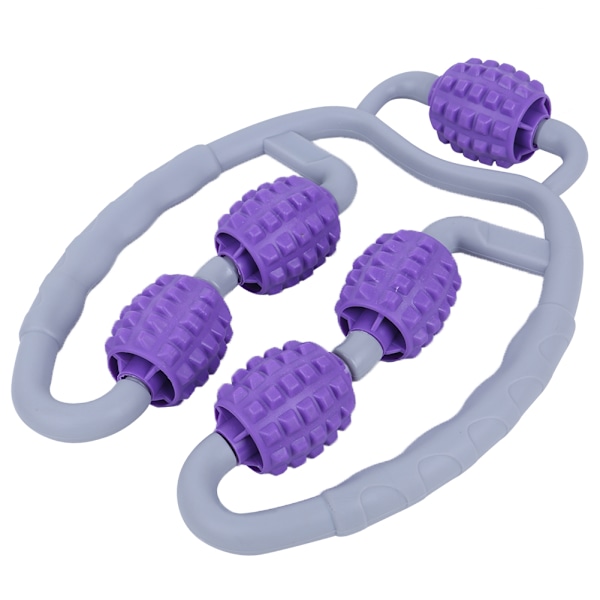 Ben Massager Ring Fitness Roller Massageudstyr Yoga Skumrulle Skaft Mørk Lila
