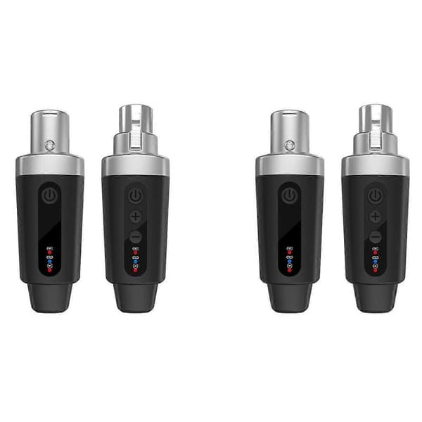 2X t XLR Adapter System Trådlös Mikrofon Sändare/Mottagare Kompatibel med Dynamisk Mikrofon Gitarr Aud[LD]