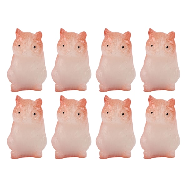 30 kpl Nuken talo hartsihamsteri söpö elävä miniatyyri hamsteri eläinhahmo 1/12 1/6 nuken talo ruskea