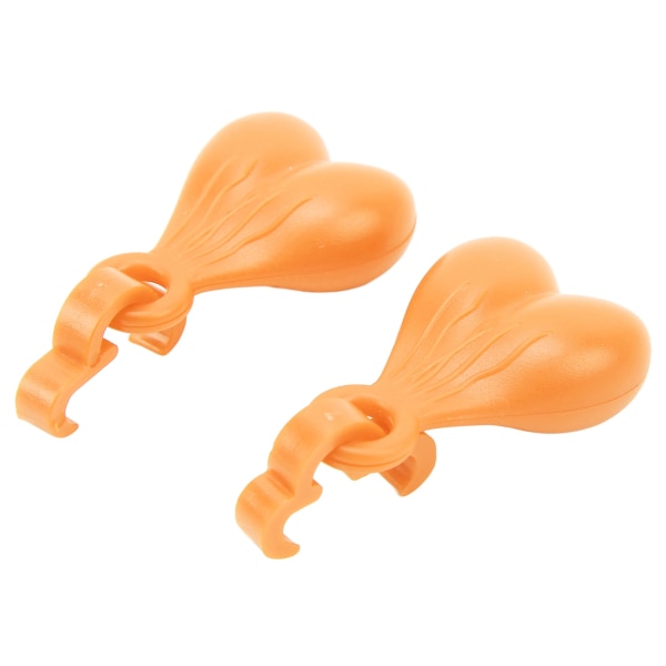 1 par toffelberlock ABS söt snygg hängande skodekoration berlockbollar för män kvinnor födelsedagspresent orange