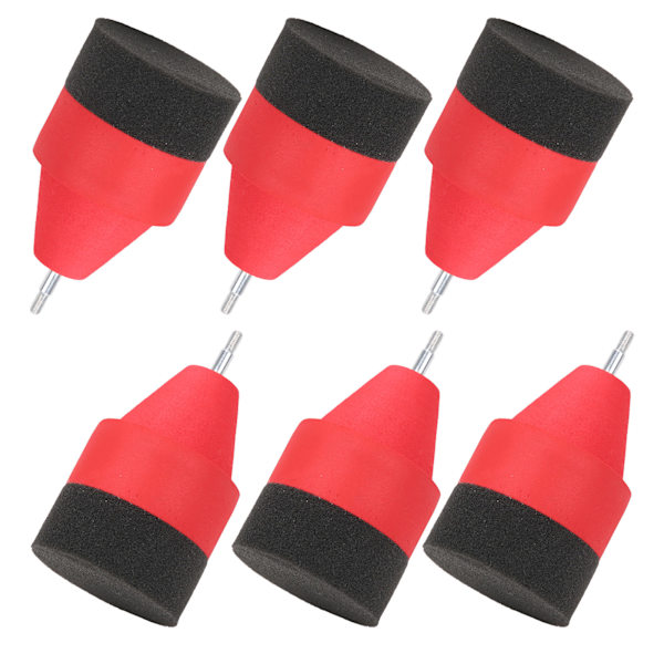 6 stk 6,2 mm EVA-svampspiss piler Broadheads Tips for bueskytingjakt/CS-aktiviteter