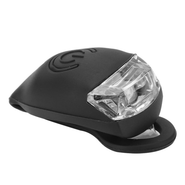 Sykkel Silikon Frosk Foran/Bak LED-varsellys Vanntett Sykkelblinklys Svart