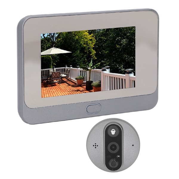 Intelligent Visual Doorbell 4,3-tums skärm trådlös HD Electronic Visual Intercom Doorbell för Tuya APP