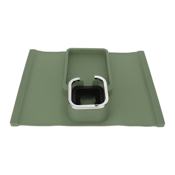 Sofa koppholder lomme Ergonomisk multifunksjonell silikon sofa arm koppholder med sklisikker base sofa armstøttebrett for kontor grønn
