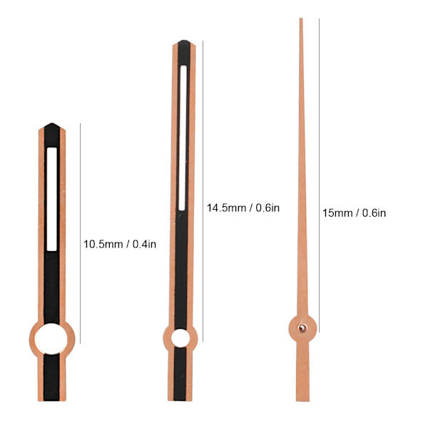 M021 Watch Hour Minute Second Hands Watch Needles Passar för 2836 Movement WatchRose Gold