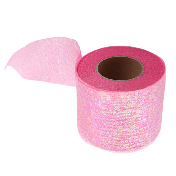 Glittertyllrullar Glänsande Utseende Enkel Användning Tillräcklig Kvantitet Fyra Färger Nätväv Tyll för DIY-dekor Djuprosa