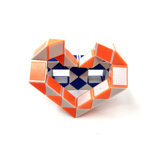 Magic Cube Snake Toy Plast Pedagogiska leksaker för barn