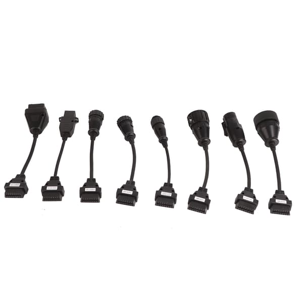 OBD II OBD 2 Full Set 8 Kabel for Autoskanner Lastebilkabler