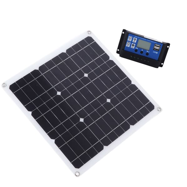 30W Solcellepanelsett Dobbel USB DC-utgang Solceller 100A Kontroller for Bilbatteri Båt