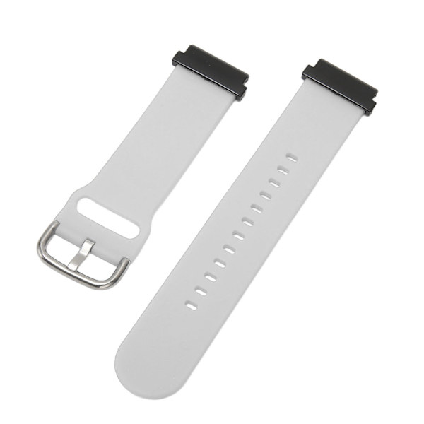 22 mm silikoniranneke Smart Sports Watch Band Byte Garmin Fenix ​​7 6 5 Harmaa
