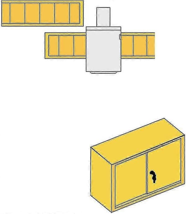 2 stk. skuffetrykklås, 3/4\" sylinder, 1-1/2