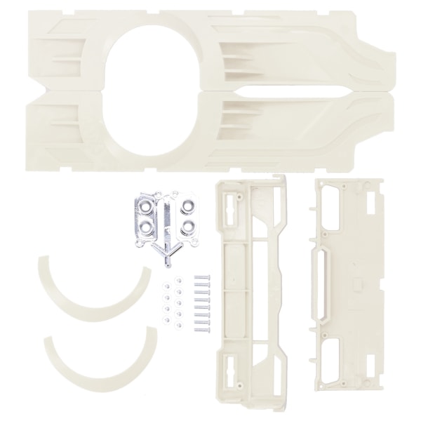 RC Wide Body Stor omgivende beskyttelse Plastmodifikationssæt Passer til WPL D12 RC TruckWhite