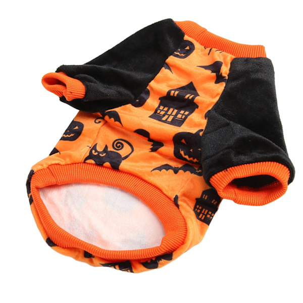 Koira Pumppu Paita Kissa Lepakko Talot Kuvio Joustavuus Pehmeä Plyysi Halloween Eläimen Paita Lemmikin Asun Pienelle Koiralle Kissalle M
