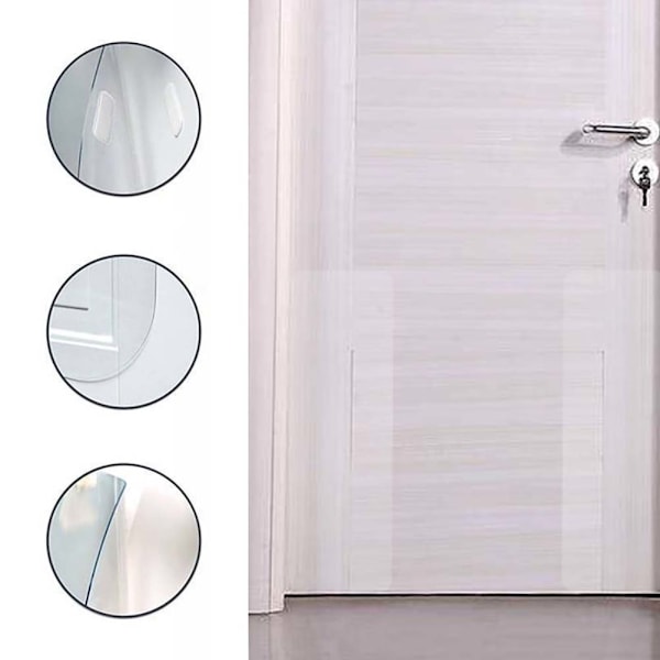 PVC Plast Cat Scratching Guard Dörr Pet Cat Möbel Pad Protector Repmatta