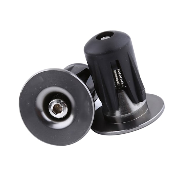 2 stk fargerike aluminium sykkelstyre stanggrep endestykker hetter (Tan)