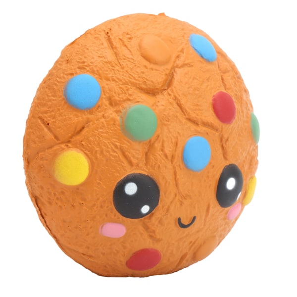 Squeeze Cake Legetøj Blød Sød Tegneserie Chokolade Cookies Langsomt Stigende Stressaflastende Legetøj Gul