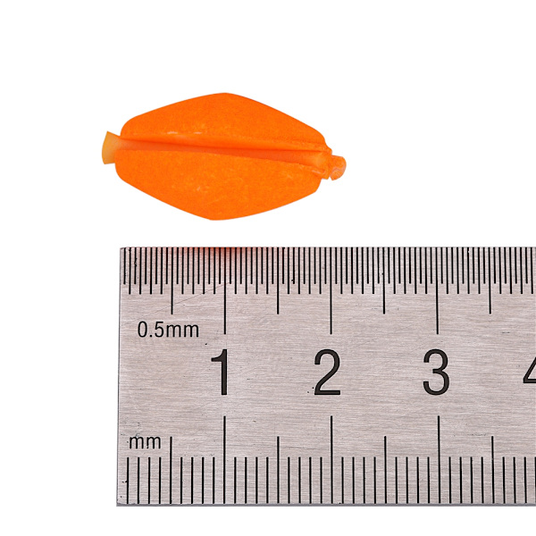 6 st/set Flugfiskeboj Bobbers Skum Flytstrikesindikator Fiskeredskap Orange