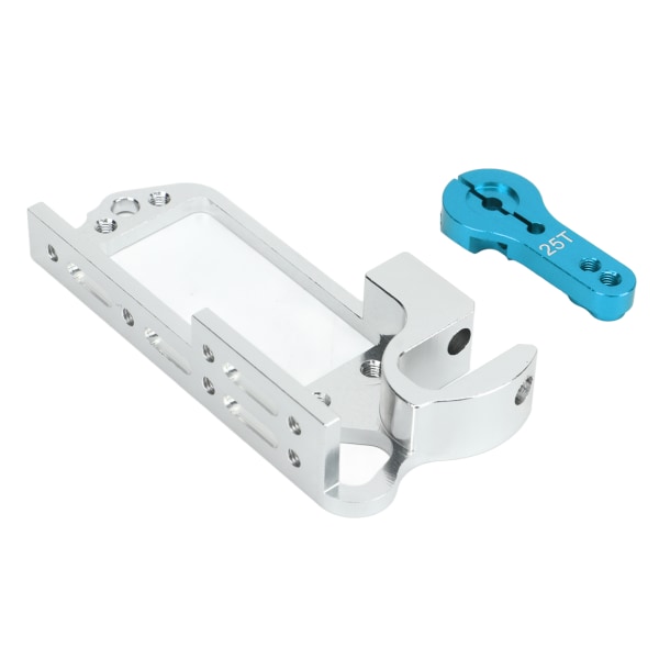 RC Servo Mount Bracket med 25T Arm Aluminiumlegering Anti Deformation Universal för Quadcopter Drone Blue