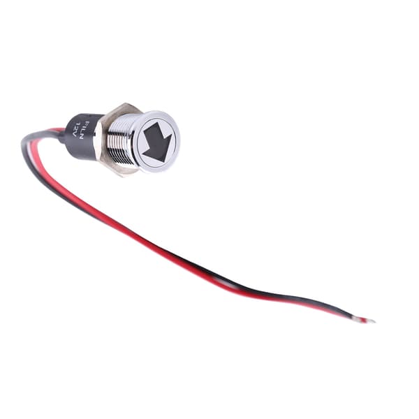 Rød Blå Grøn 12V 14mm LED Instrumentpanel Advarsel Dæmp Blinklys Indikator