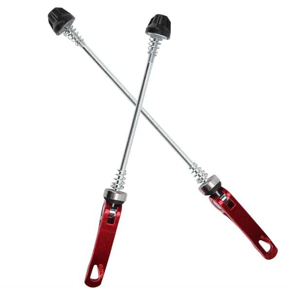 2 stk. Road Mountainbike Quick Release Spyd Cykel Forreste Bagspyd Tilbehør Rød