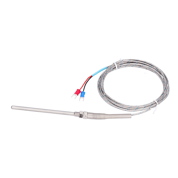 K Typ Temp Termoelement Temperatursensor Termisk sond Rostfritt stål 0~600℃ WRNT187(Röd Svart Linje Typ 3 Meter)