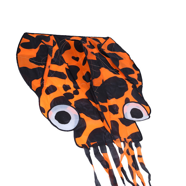 Bläckfisk Drake SingleLine Djur Mjuk Orange Fläckig Färg Utomhus Rolig Flugleksak 4 Meter