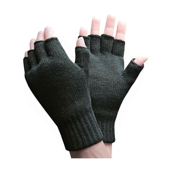 - Termiska fingerlösa handskar Kompatibel med män Green One Size