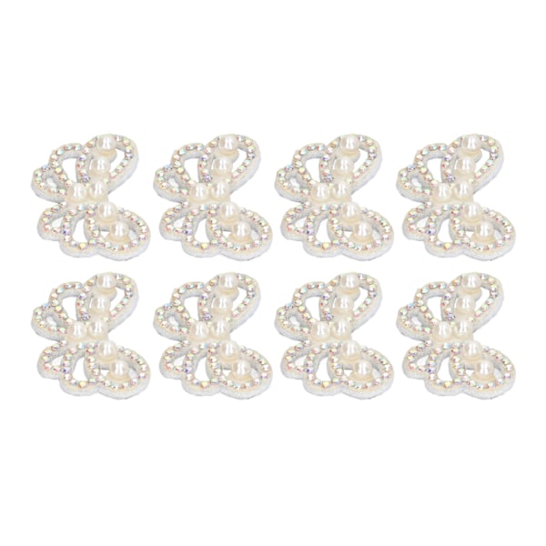 30 stk. Påsyningsemblemer Indsatte Imiterede Perler Rhinestone Let at Bruge Bredt Anvendt Broderi Applikation til Håndværk DIY Projekter